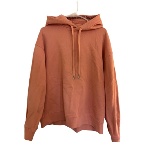ACNE STUDIOS yala ribbed peach hoodie - Picture 2 of 9